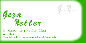 geza neller business card